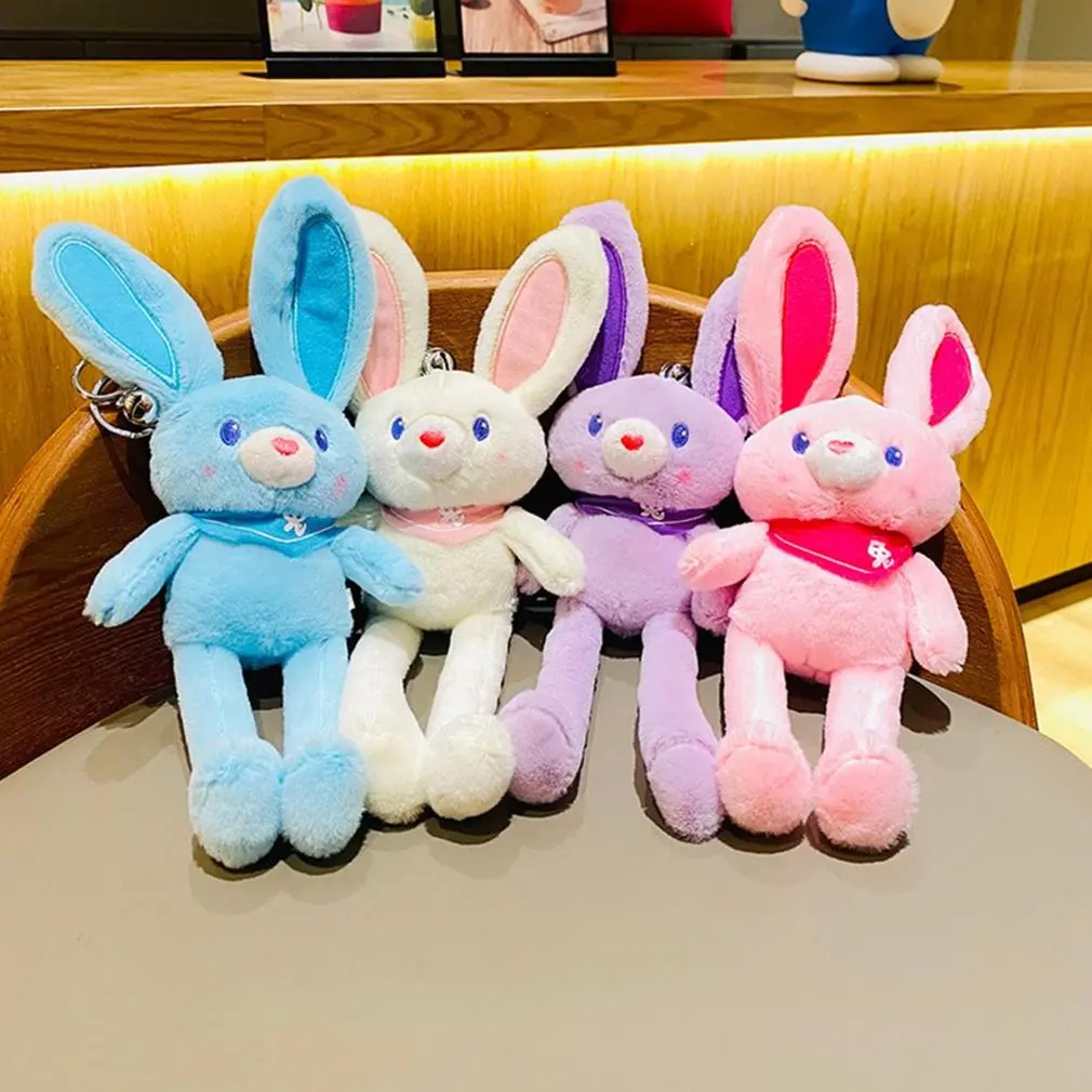 

Hot 30cm Cute Rabbit Key Chain Pendant for Women Bag Car KeyRing Accessories Fuzzy Toy Bunny Key Chains Pets Toys