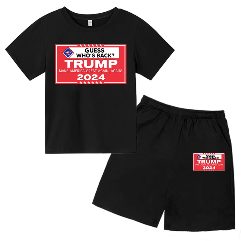 Trump Print 4-14 Years Old Children T-Shirt + Pants 2 Brand New Brand 2022 Boys and Girls Suits Short Sleeve Sportswear 
Trump Print 4-14 Years Old Children T-Shirt + Pants 2 Brand New Brand 2022 Boys and Girls Suits Short Sleeve Sportswear
