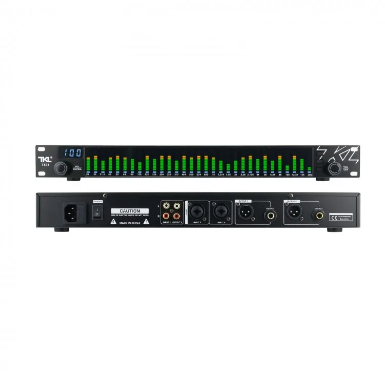 TKL T531 EQ Noise Reduction Digital Audio Equalizer w/ Spectrum Display 31 Bands For KTV Stage Performance
TKL T531 EQ Noise Reduction Digital Audio Equalizer w/ Spectrum Display 31 Bands For KTV Stage Performance