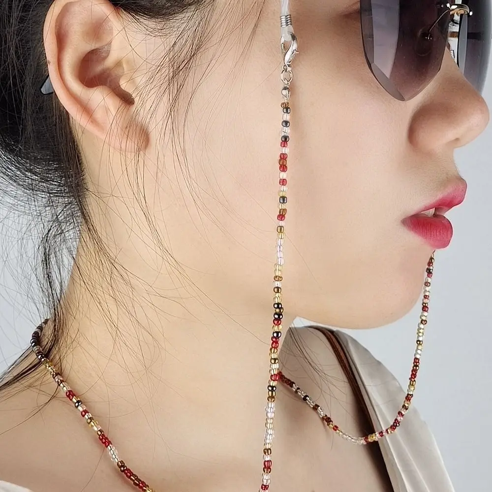 1pc Eye Wear Accessories Beaded Glasses Chain Vintage with 2 Silicone Buckle Non-slip Glasses Necklace Neck Lanyard Women Men
1pc Eye Wear Accessories Beaded Glasses Chain Vintage with 2 Silicone Buckle Non-slip Glasses Necklace Neck Lanyard Women Men