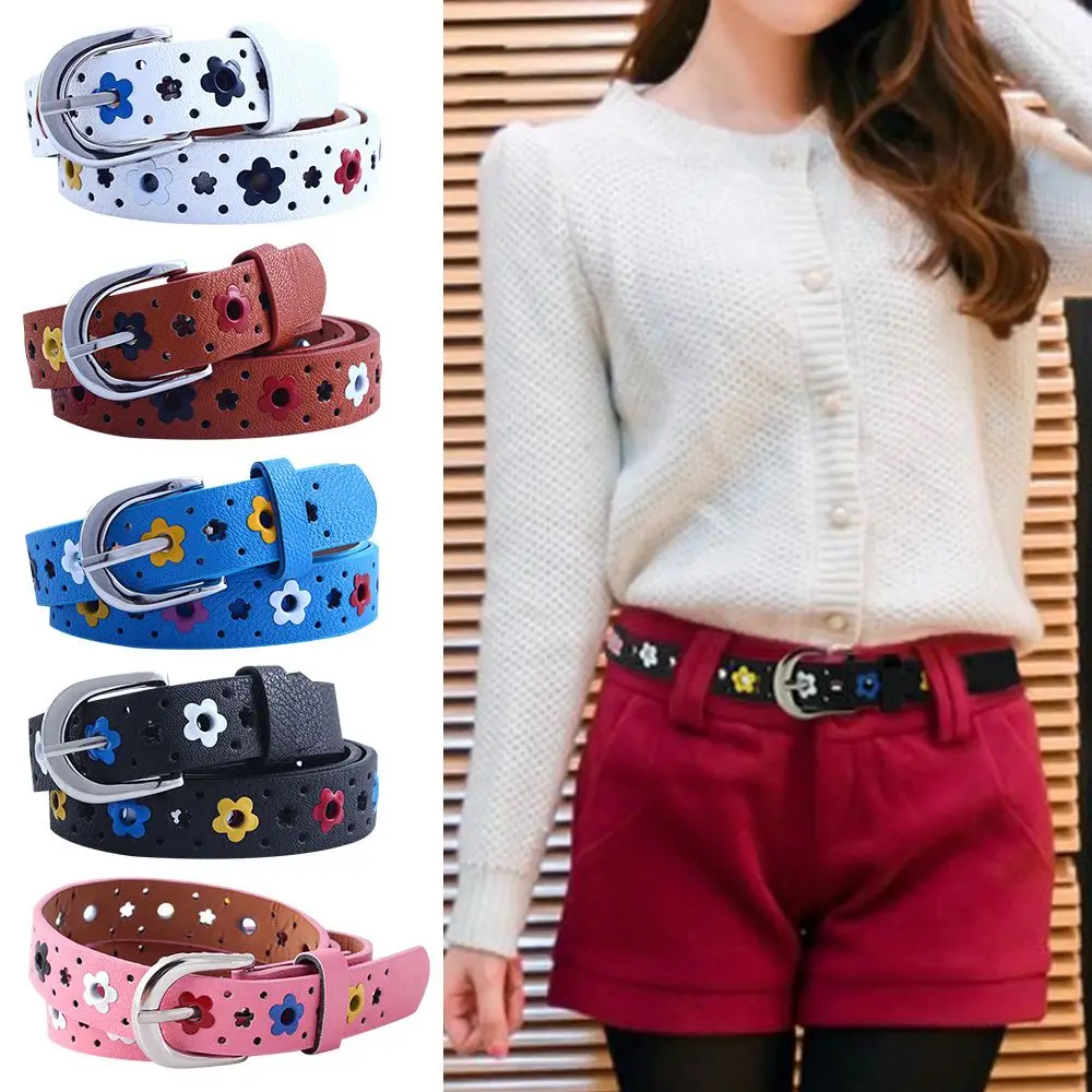 Flower Eyelet Decoration Children Fashionable Colorful Faux Leather Belt Waist Belt Kids Belt Waistband
Flower Eyelet Decoration Children Fashionable Colorful Faux Leather Belt Waist Belt Kids Belt Waistband