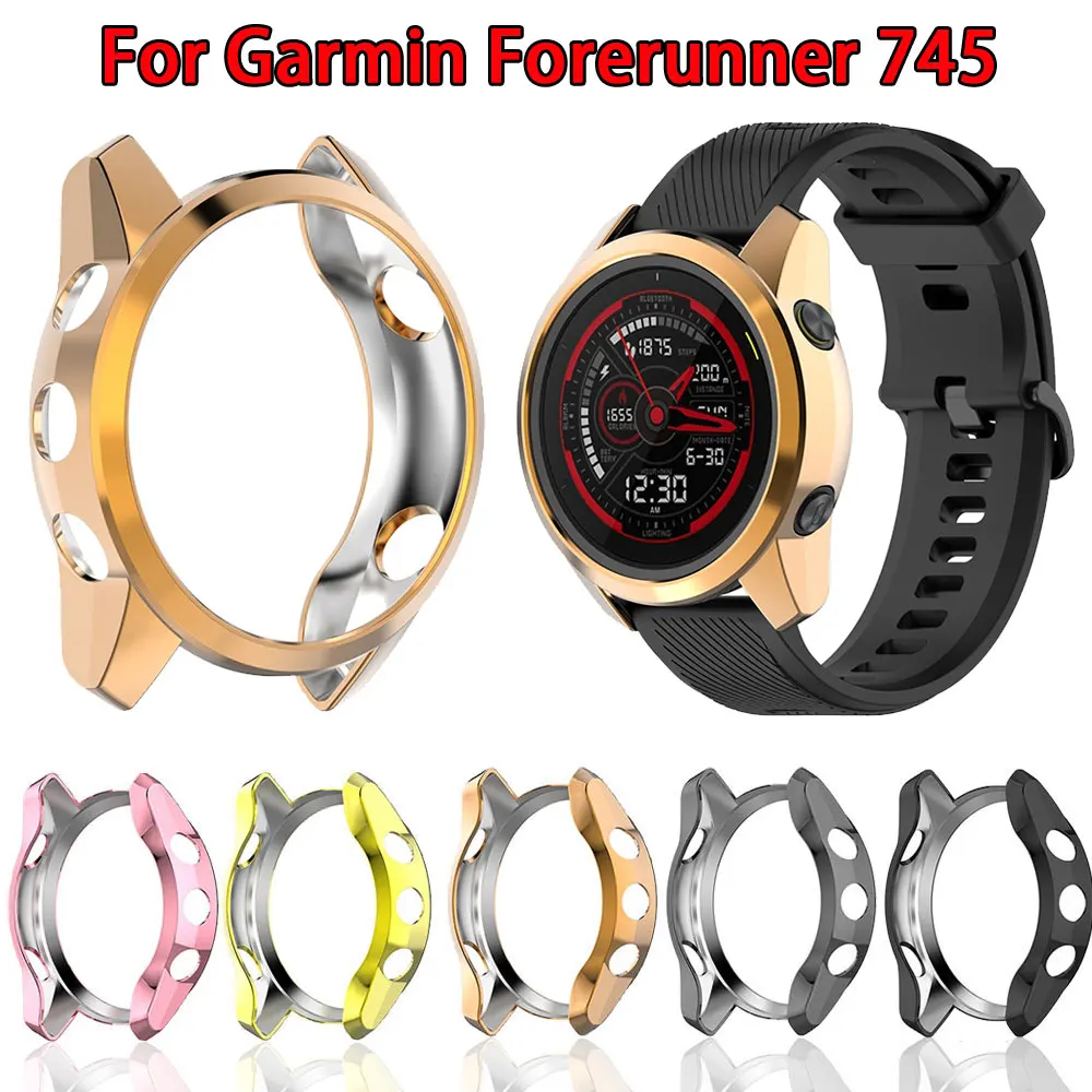 

Защитный чехол для часов Garmin Forerunner 745 полная защита Мягкий ТПУ экран бампер рамка чехол для часов Forerunner745