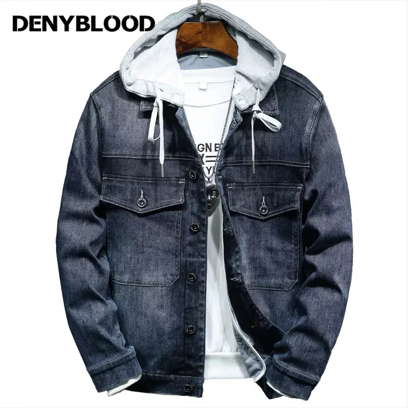 Denyblood Jeans Denim Jacket Men Hooded Casual Men Jean Jackets Streetwear Turn Down Collar Denim Coats Men Jacktes 157
Denyblood Jeans Denim Jacket Men Hooded Casual Men Jean Jackets Streetwear Turn Down Collar Denim Coats Men Jacktes 157