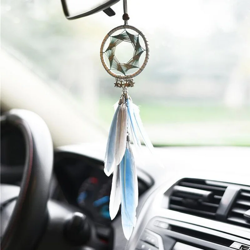 Car Ornament DreamCatcher Feather Hanging Decorative Car Interior Accessories Rearview Mirror Pendant Handicraft Girls Gift
Car Ornament DreamCatcher Feather Hanging Decorative Car Interior Accessories Rearview Mirror Pendant Handicraft Girls Gift