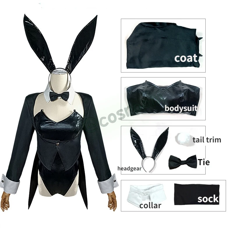 Marin Kitagawa Bunny Girl My Dress-Up Darling Cosplay Halloween Costumes for Women Sexy Bunny Costume Faux Leather Rabbit Girl
Marin Kitagawa Bunny Girl My Dress-Up Darling Cosplay Halloween Costumes for Women Sexy Bunny Costume Faux Leather Rabbit Girl