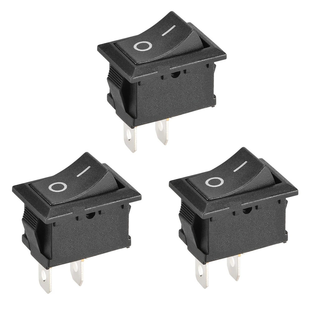 3pcs Mini Rocker Switch Black 2pin ON/OFF SPST Rocker Panel Mount Switch For Car Boat Mobile Application
3pcs Mini Rocker Switch Black 2pin ON/OFF SPST Rocker Panel Mount Switch For Car Boat Mobile Application