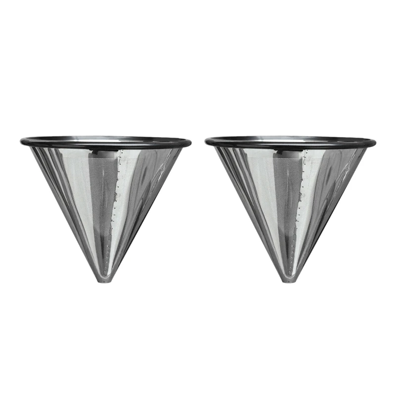 2X Permanent Coffee Filter Coffee Filter Permanent Filter Gold Filter Metal Strainer Stainless Steel
2X Permanent Coffee Filter Coffee Filter Permanent Filter Gold Filter Metal Strainer Stainless Steel