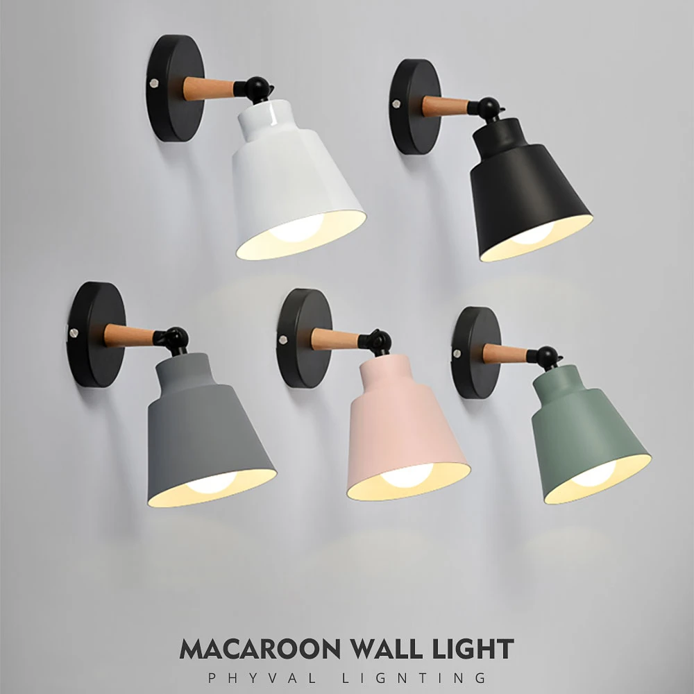 

Деревянные настенные светильники, прикроватная настенная лампа, настенное бра для спальни, для кухни, ресторана, современная настенная лампа, скандинавские бра для макаруна