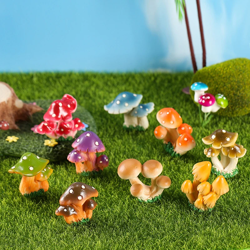 Mushrooms Figurines DIY Terrarium Miniatures Moss-Covered Ground Fairy Resin Crafts Garden Party Decorations Doll
Mushrooms Figurines DIY Terrarium Miniatures Moss-Covered Ground Fairy Resin Crafts Garden Party Decorations Doll