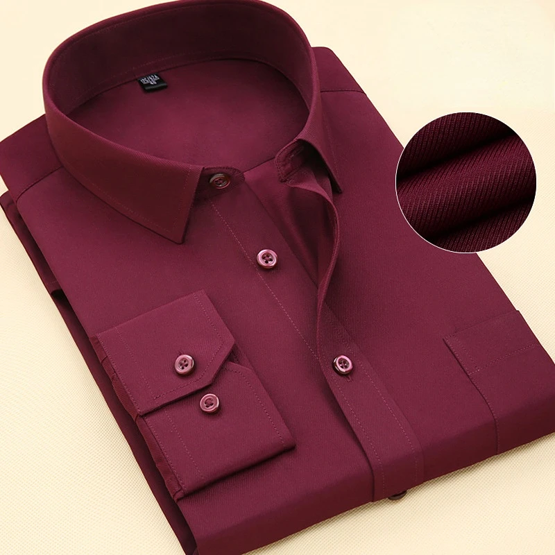Male Social Formal Shirts 8XL Pure Color Office Business Work Classic Longsleeve Shirt for Men Casual Men's White Dress Shirt
Male Social Formal Shirts 8XL Pure Color Office Business Work Classic Longsleeve Shirt for Men Casual Men's White Dress Shirt