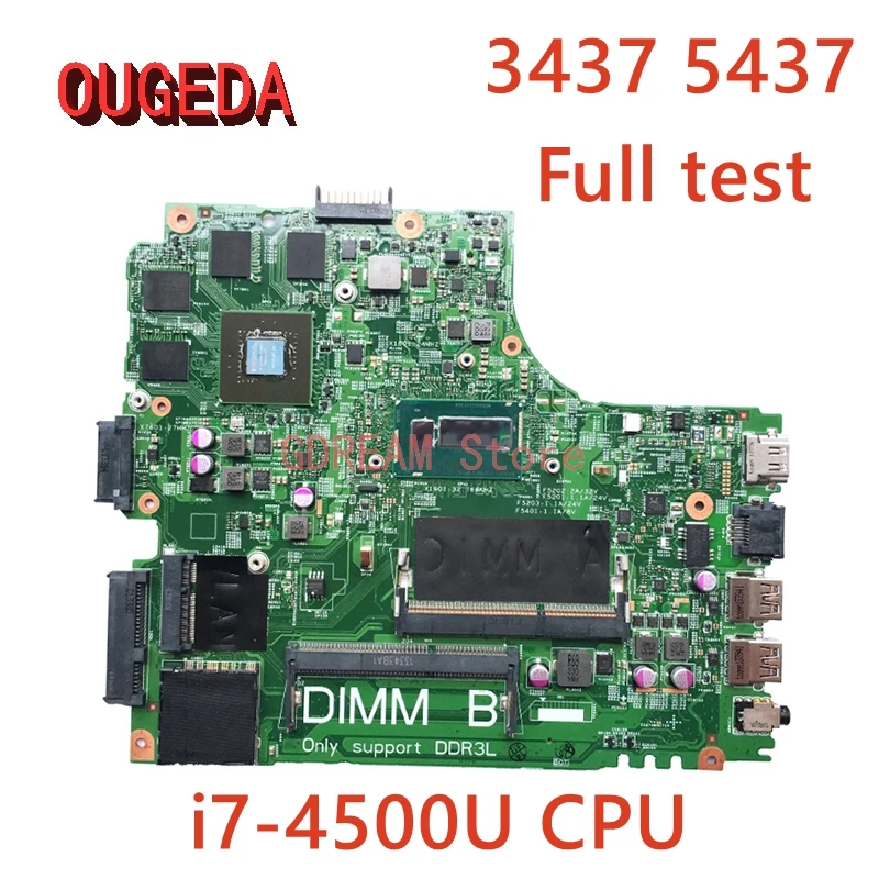Материнская плата для ноутбука DELL Inspiron 12307 3437 i7-4500U CPU GT750M GPU
Материнская плата для ноутбука DELL Inspiron 12307 3437 i7-4500U CPU GT750M GPU
