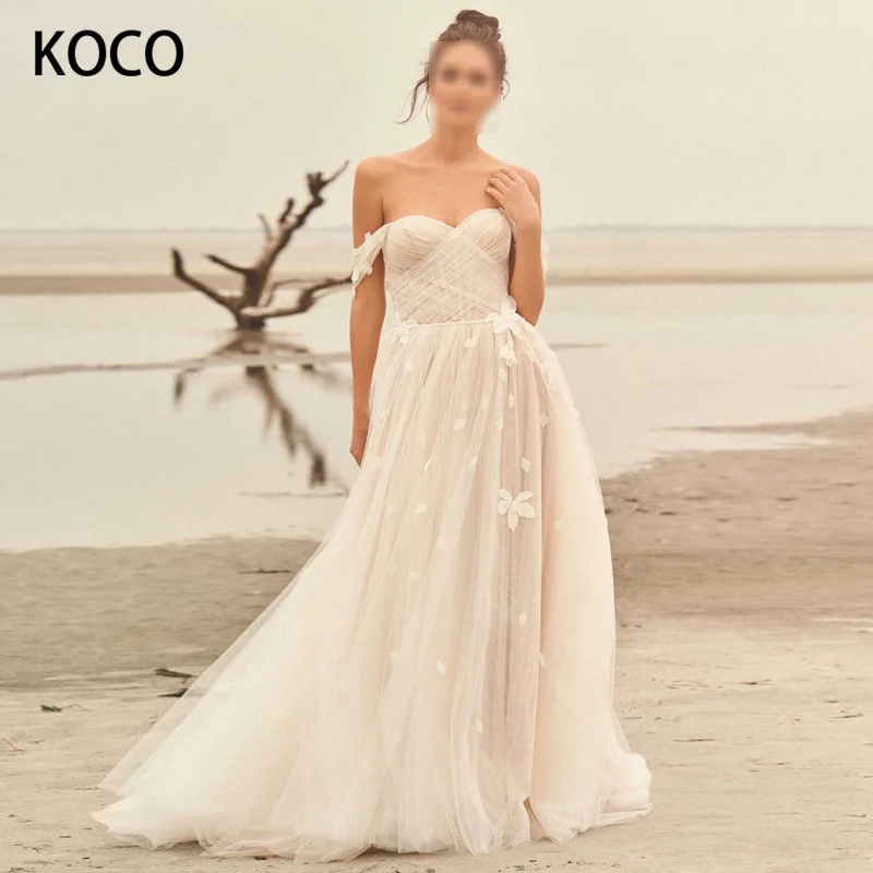 MACDUGAL Wedding Dress 2022 Elegant Off Shoulder Pleated Backless Court Train A-Line Tulle Vestido De Novia Civil Custom Made
MACDUGAL Wedding Dress 2022 Elegant Off Shoulder Pleated Backless Court Train A-Line Tulle Vestido De Novia Civil Custom Made