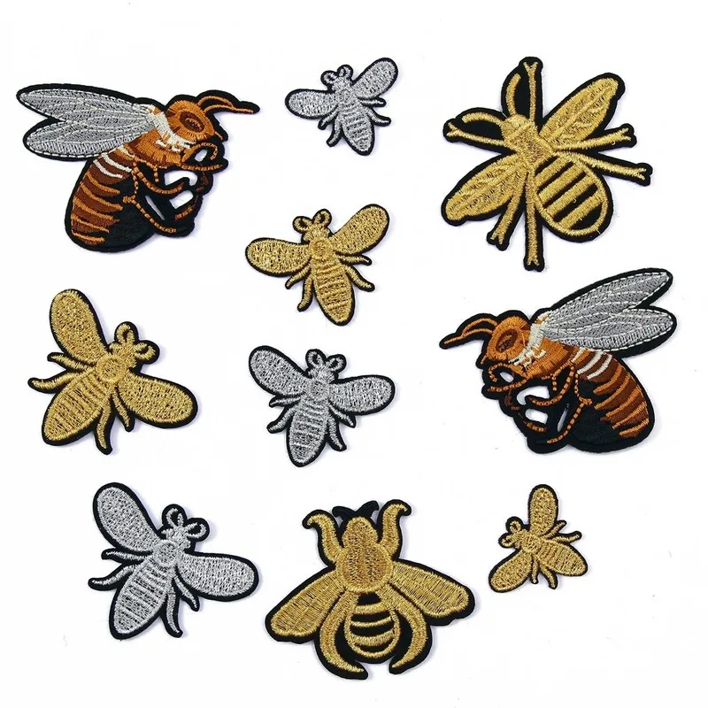 50pcs/lot Small Luxury Embroidery Patch Gold Silver Bee Insect Animal Shirt Dress Kid Clothing Decoration Accessory Crafts Diy
50pcs/lot Small Luxury Embroidery Patch Gold Silver Bee Insect Animal Shirt Dress Kid Clothing Decoration Accessory Crafts Diy