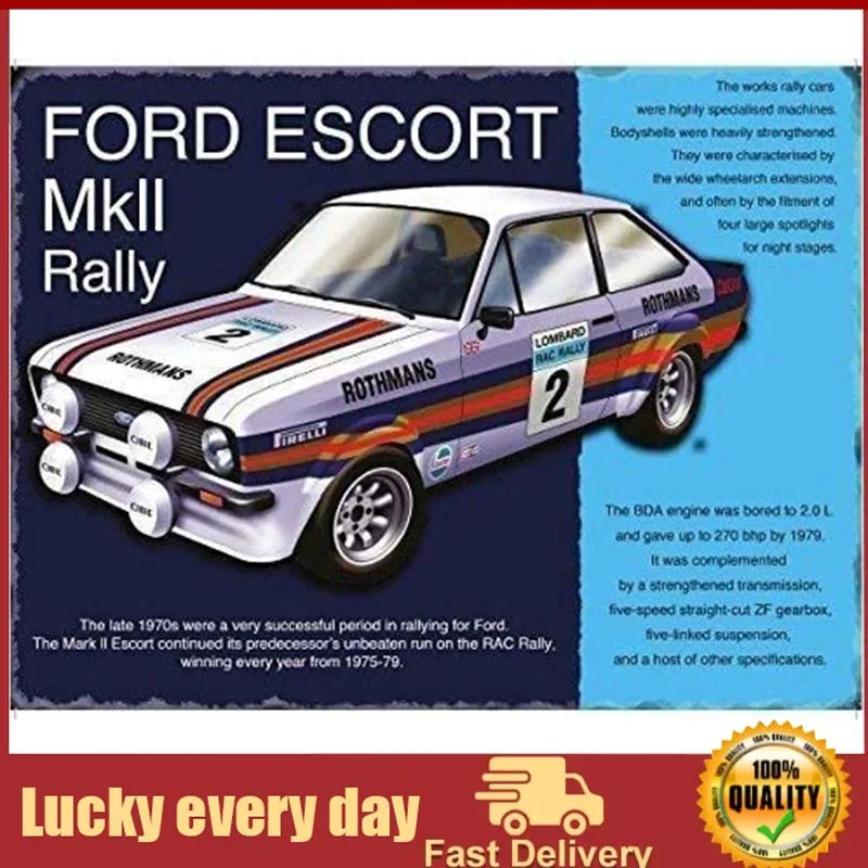 

Ford Escort MKII or MK2. Rally Special. 2.0L 270 BHP. 1970's RAC Rally, Lombard. Motor car racing. Not Mexico. For garage