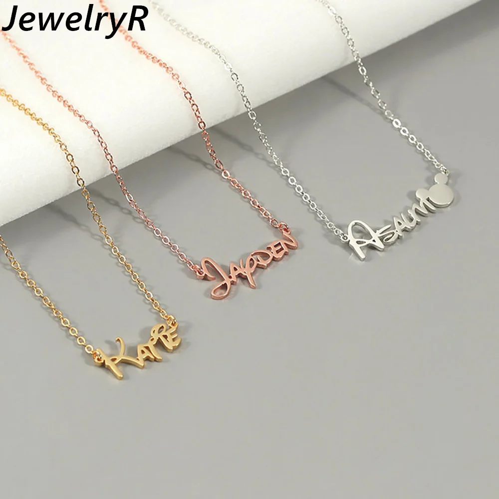JewelryR Custom Kids Name Necklace Personality Stainless Steel Nameplate Gold Pendant Choker Jewelry For Women Birthday Gift
JewelryR Custom Kids Name Necklace Personality Stainless Steel Nameplate Gold Pendant Choker Jewelry For Women Birthday Gift
