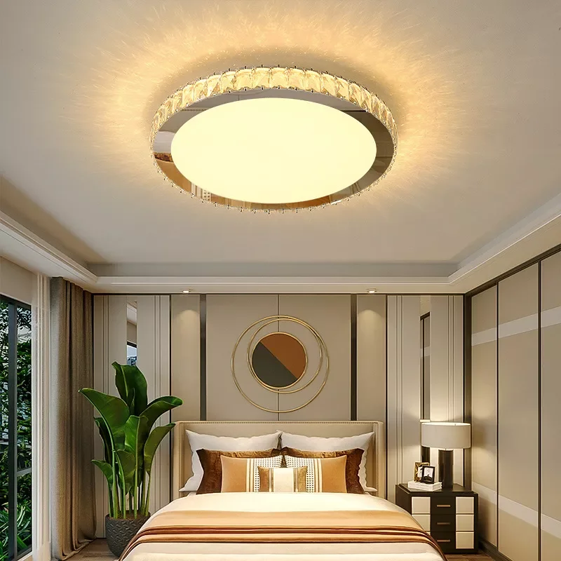 NEW2023 Nordic Light Luxury K9 Crystal Round Ceiling Lamp Romantic Warm Round Square Bedroom Living Room Ceiling Lamp LED Home L
NEW2023 Nordic Light Luxury K9 Crystal Round Ceiling Lamp Romantic Warm Round Square Bedroom Living Room Ceiling Lamp LED Home L