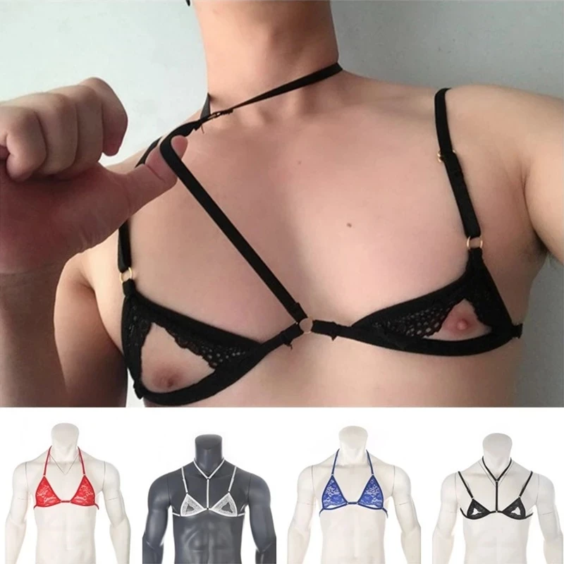 Sexy Mens Sheer Bra Tops Gay Fetish Lace Erotic Lingerie Bras Sissy Nightwear Halter Neck Adjustable Straps Harness Mini Bra Top
Sexy Mens Sheer Bra Tops Gay Fetish Lace Erotic Lingerie Bras Sissy Nightwear Halter Neck Adjustable Straps Harness Mini Bra Top