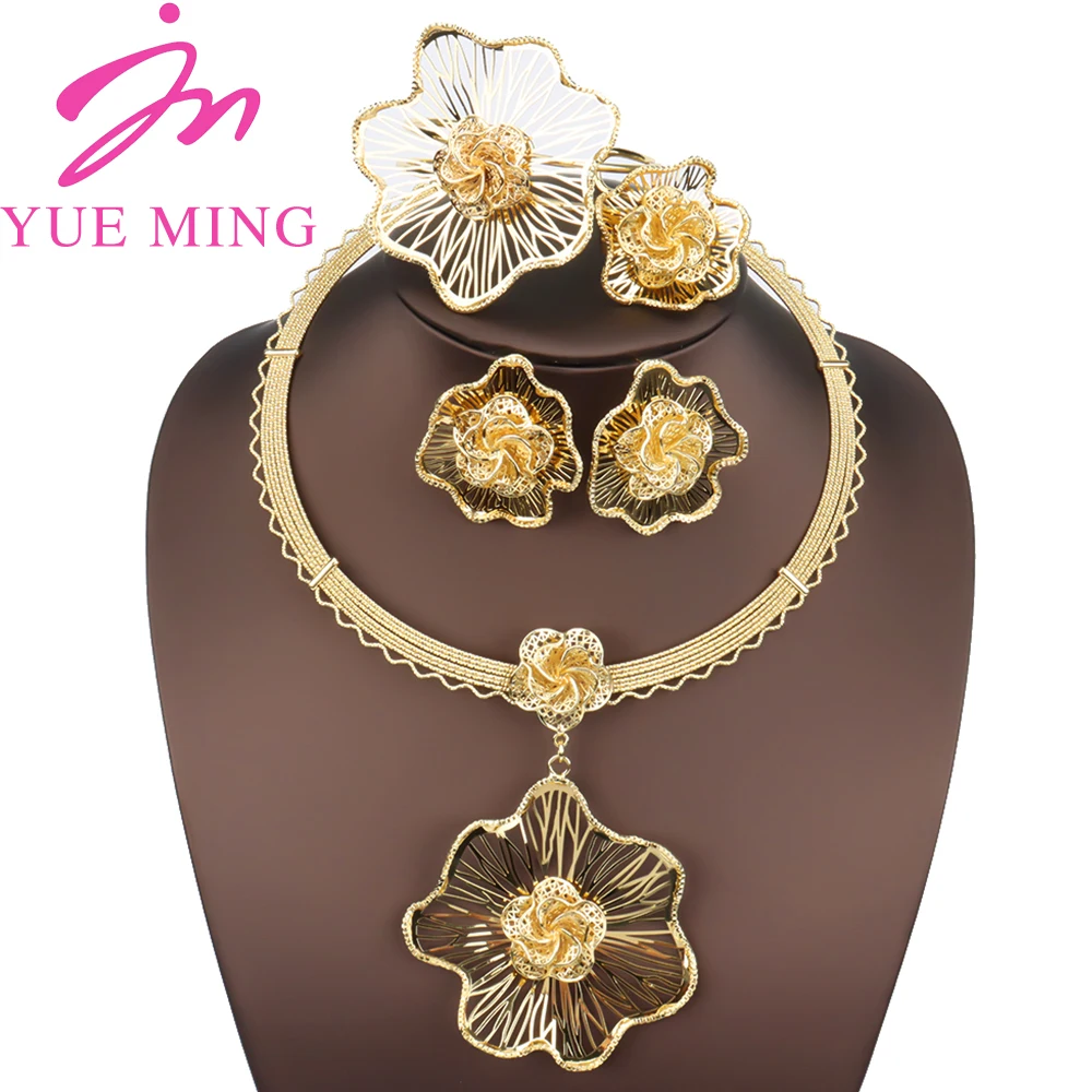 African Women Jewelry Sets Dubai Gold Plated Jewelry Sets For Women Necklaces Earrings Ladies Banquet Dating Wedding Jewelry
African Women Jewelry Sets Dubai Gold Plated Jewelry Sets For Women Necklaces Earrings Ladies Banquet Dating Wedding Jewelry