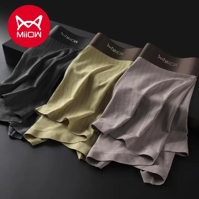 MiiOW Men's Underwear Ice Silk Men's Underwear Boxer Briefs Breathable, Antibacterial Seamless Modal Boxer Briefs Men's Pants
MiiOW Men's Underwear Ice Silk Men's Underwear Boxer Briefs Breathable, Antibacterial Seamless Modal Boxer Briefs Men's Pants