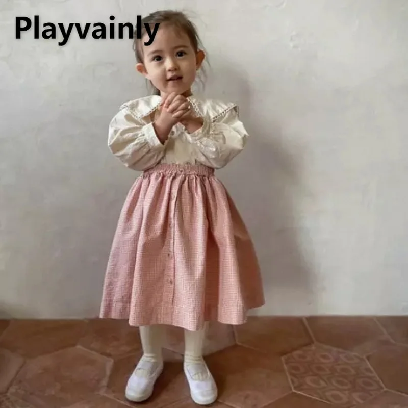 2022 Korean Style New Summer Kid Girl Skirt Pink Khaki Pink Sling Fashion Princess Skirt Children Sweet Clothes 1-6Year E4504
2022 Korean Style New Summer Kid Girl Skirt Pink Khaki Pink Sling Fashion Princess Skirt Children Sweet Clothes 1-6Year E4504
