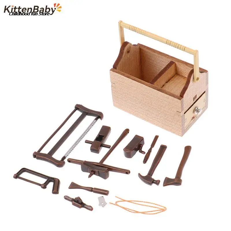 1 Set Mini Repair Tools Simulation Toolbox Model Toys For Doll House Decoration 1/12 Dollhouse Miniature Accessories
1 Set Mini Repair Tools Simulation Toolbox Model Toys For Doll House Decoration 1/12 Dollhouse Miniature Accessories