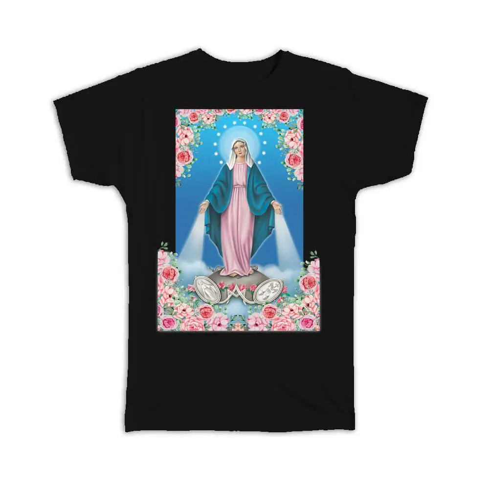 

Gift T-Shirt : Our Lady Of Grace And Medal Religious Virgin Mary Catholic Saint