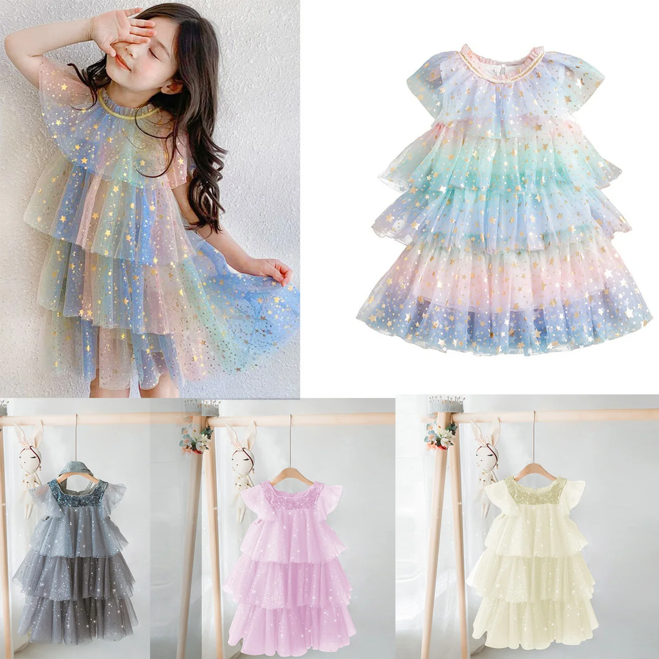Girls Clothes 2022 New Summer Princess Dresses Flying Sleeve Kids style fluffy gauze skirt little girl Dresses Children Clothing
Girls Clothes 2022 New Summer Princess Dresses Flying Sleeve Kids style fluffy gauze skirt little girl Dresses Children Clothing