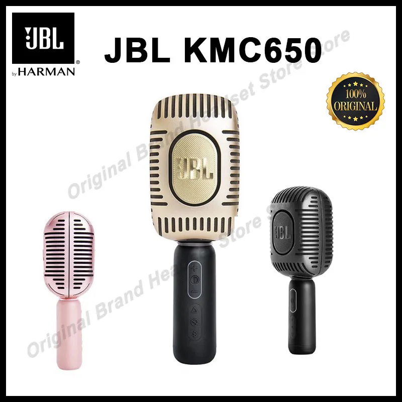 

Original JBL KMC 650 Wireless Bluetooth Speaker Professional Karaoke Mic Portable Mic For Phone Handheld Dynamic Mic KMC650