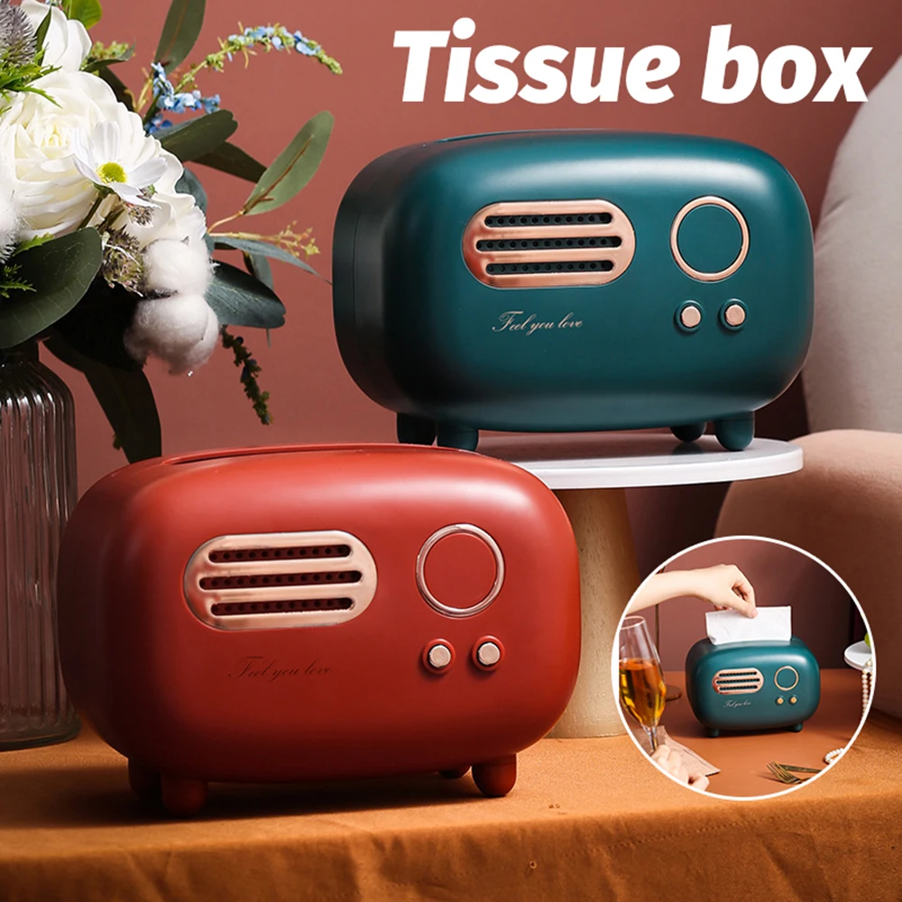 Retro Radio Shape Tissue Box Storage Vintage Paper Dispenser Wet Wipes Case for Living Room Kitchen Decoration Innovative Gift
Retro Radio Shape Tissue Box Storage Vintage Paper Dispenser Wet Wipes Case for Living Room Kitchen Decoration Innovative Gift