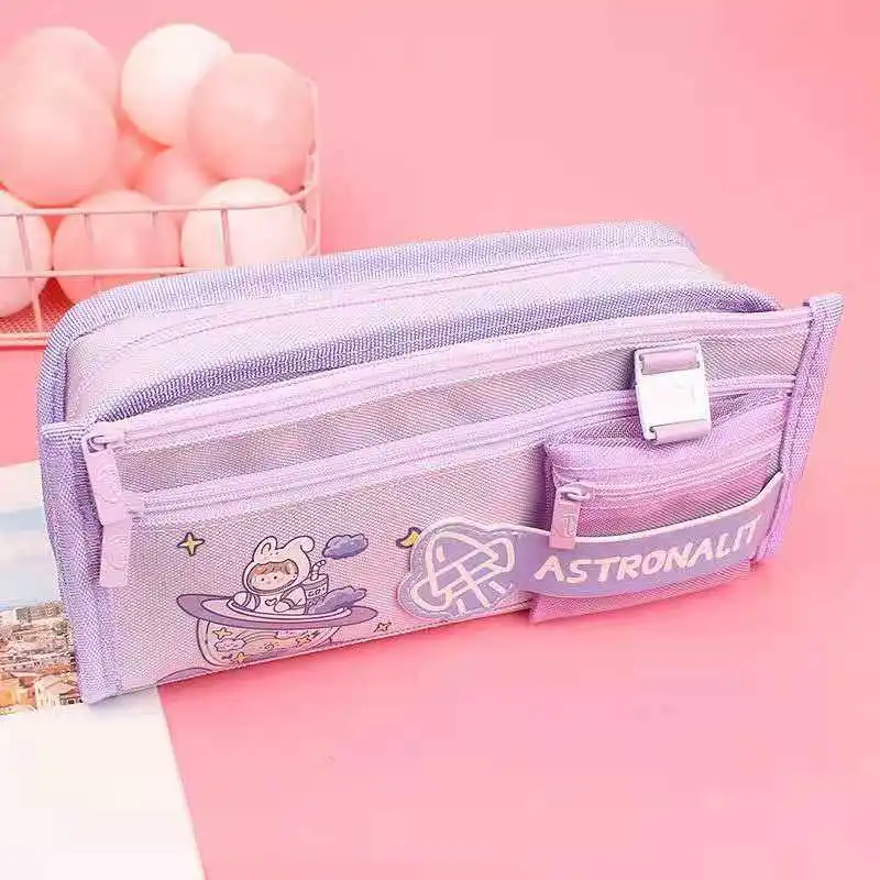 Student Stationery Box Large Capacity School Case Girl Pink Canvas Pen Case Stationery Holder Case Student School Supplies 
Student Stationery Box Large Capacity School Case Girl Pink Canvas Pen Case Stationery Holder Case Student School Supplies