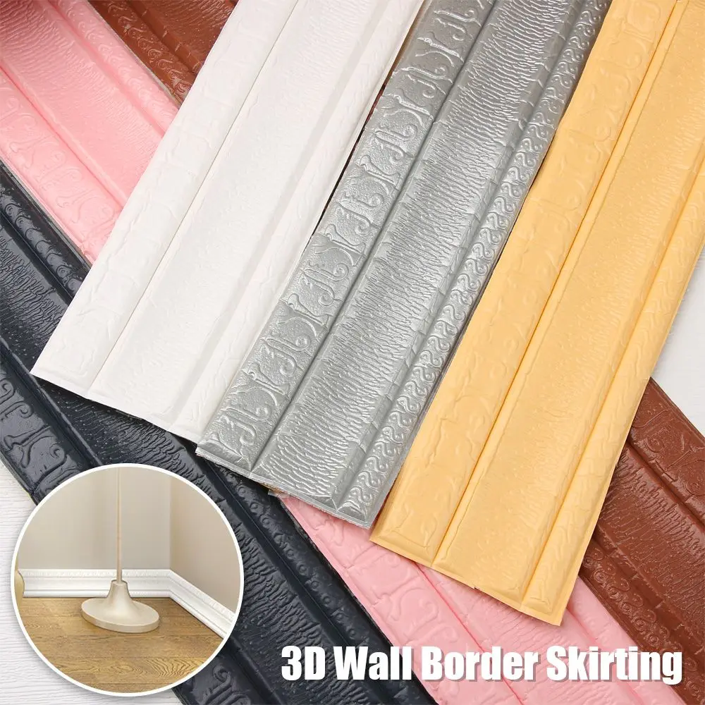 DIY Waterproof 3D Self Adhesive Home Decor Baseboard Wallpaper Wall Stickers Skirting Line 
DIY Waterproof 3D Self Adhesive Home Decor Baseboard Wallpaper Wall Stickers Skirting Line