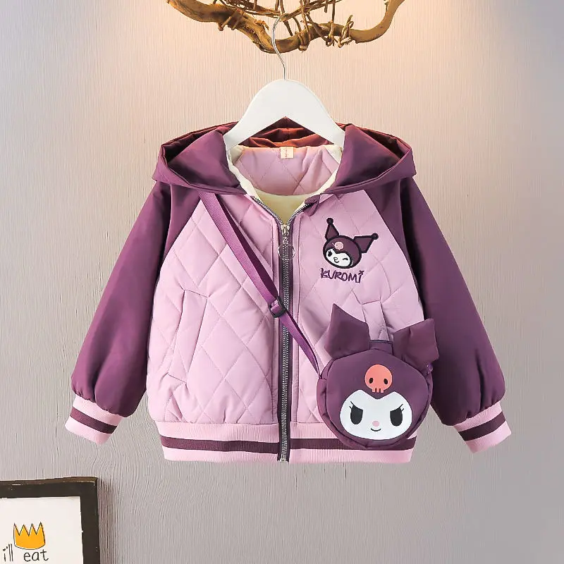 Sanrio Kawaii Anime Kuromi Autumn Winter Fleecing Cotton-Padded Clothes Bag Cute Cartoon Warm Long-Sleeved Coat Girls for Gifts
Sanrio Kawaii Anime Kuromi Autumn Winter Fleecing Cotton-Padded Clothes Bag Cute Cartoon Warm Long-Sleeved Coat Girls for Gifts