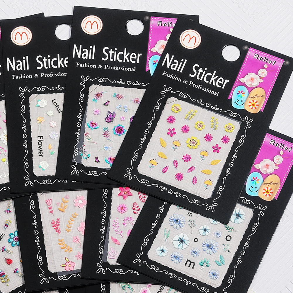 6pcs/set 5D Embossed Cartoon Chocolate Bear Smiley Flower Nail Art Sticker Manicure Decals DIY Nail Decoration Accessories 
6pcs/set 5D Embossed Cartoon Chocolate Bear Smiley Flower Nail Art Sticker Manicure Decals DIY Nail Decoration Accessories