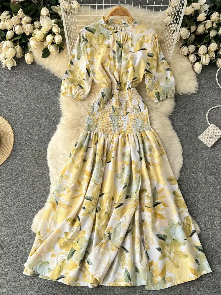 ZCWXM Summer Clothes Floral Chiffon Dress Women Elegant Short Sleeve Slim Wrap A-line Casual Bohemian Dress
ZCWXM Summer Clothes Floral Chiffon Dress Women Elegant Short Sleeve Slim Wrap A-line Casual Bohemian Dress