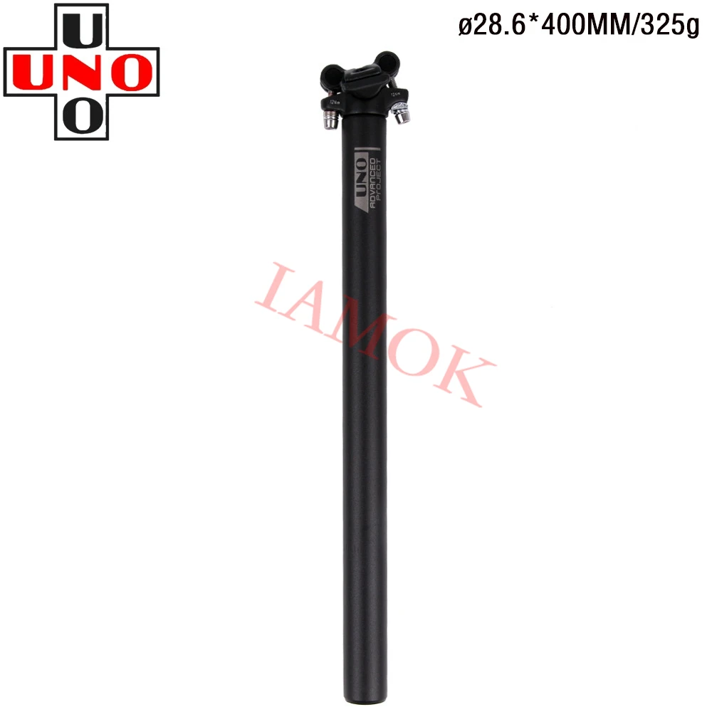 

UNO SP-368 Bicycle Seat Post 350/400mm Iamok Ultra Light Black/Silver 25.4/27.2/28.6/30.9/31.6mm Seatpost Bike Parts