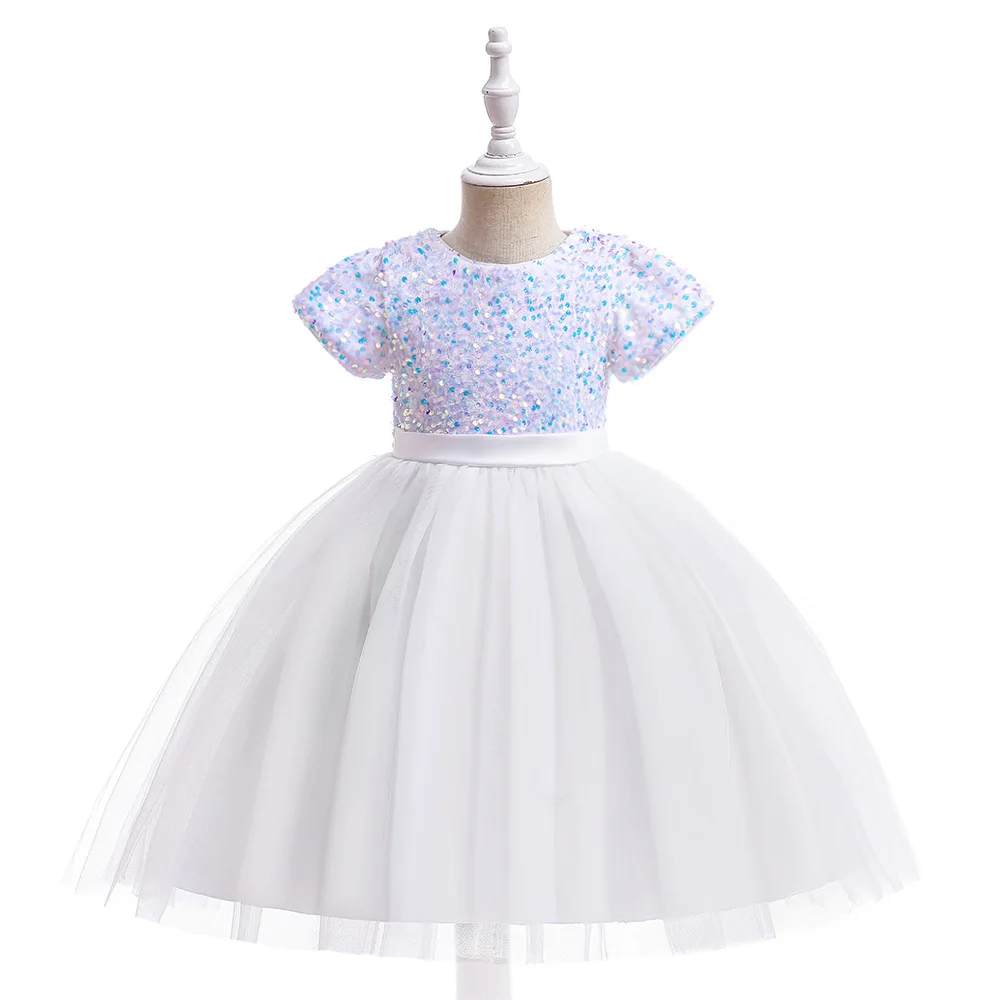 Princess White Sequins Wedding Birthday Party Bridesmaid Tulle Formal Dresses Kids Children Ball Gown
Princess White Sequins Wedding Birthday Party Bridesmaid Tulle Formal Dresses Kids Children Ball Gown