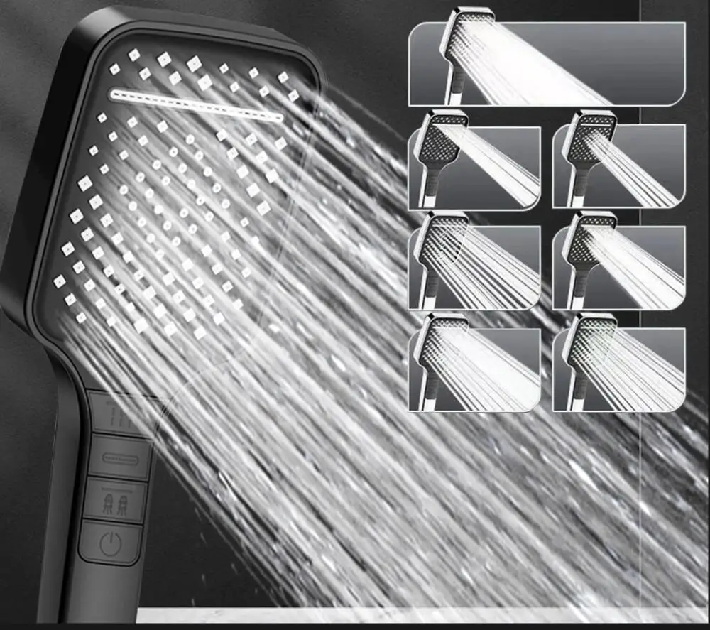 7 режимов Большая насадка для душа регулируемая высокого качества
7 режимов Большая насадка для душа регулируемая высокого качества