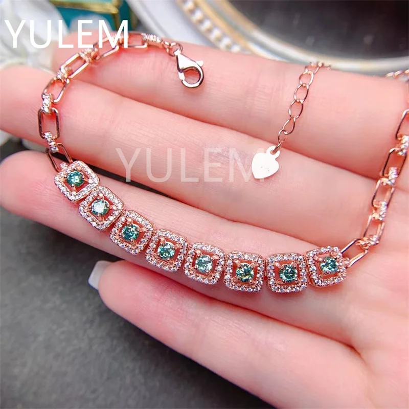 3mm Green Moissanite Bracelet for Women Tennis Chain 925 Sterling Silver Bracelet Jewelry Unisex Gift
3mm Green Moissanite Bracelet for Women Tennis Chain 925 Sterling Silver Bracelet Jewelry Unisex Gift