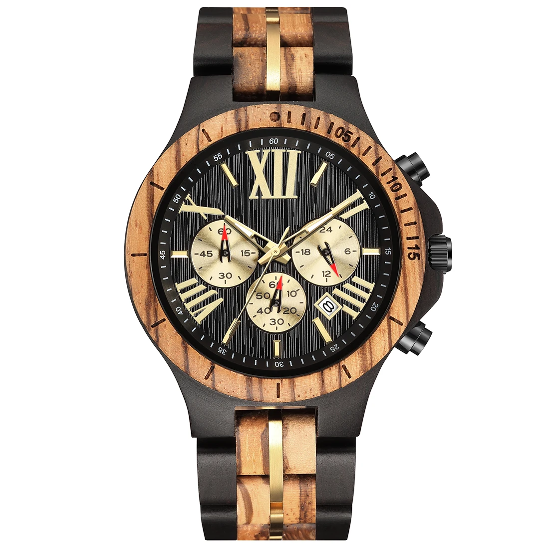 Natural Solid Wood Watch for Men Chronograph Multifunctional Brown Black Quartz Watches Ebony Wooden Strap Male Wristwatch Clock
Natural Solid Wood Watch for Men Chronograph Multifunctional Brown Black Quartz Watches Ebony Wooden Strap Male Wristwatch Clock