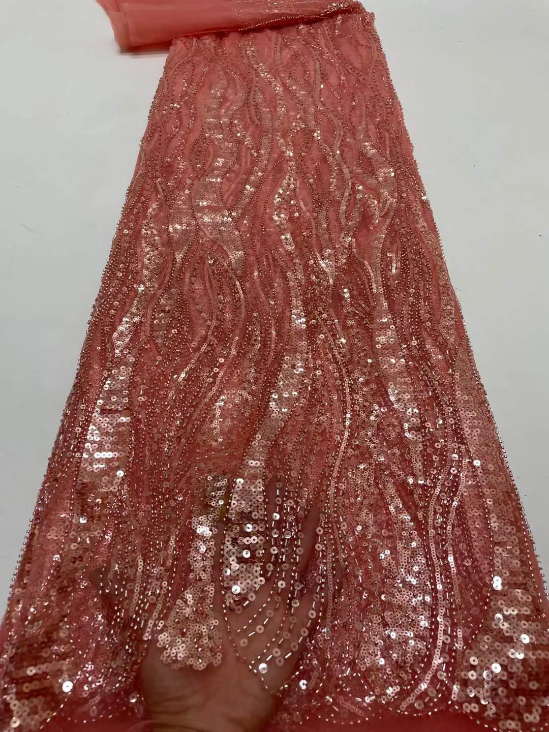 African Sequins Lace Fabric 2022 High Quality Groom Lace Embroidery French Tulle Lace Fabric For Nigerian Party Sewing 5 Yards
African Sequins Lace Fabric 2022 High Quality Groom Lace Embroidery French Tulle Lace Fabric For Nigerian Party Sewing 5 Yards