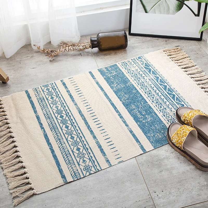 Nordic Cotton And Linen Floor Mats Ethnic Carpets Doormats Non-Slip Mats Doormats, In The Bedroom
Nordic Cotton And Linen Floor Mats Ethnic Carpets Doormats Non-Slip Mats Doormats, In The Bedroom