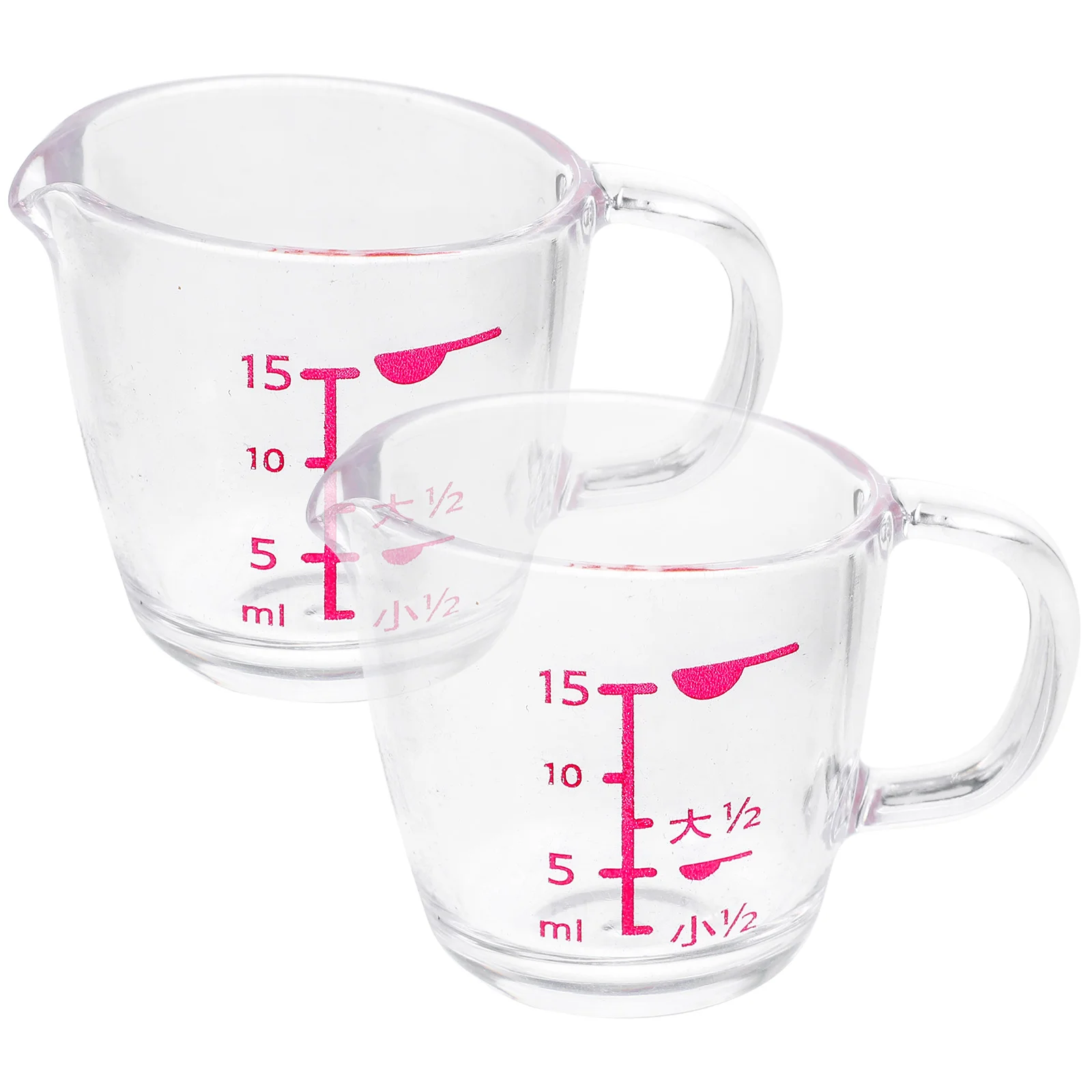 2pcs Bakery Portable Measuring Cup Household Graduated Cup Small Capacity Cup for House Mixing Kitchen
2pcs Bakery Portable Measuring Cup Household Graduated Cup Small Capacity Cup for House Mixing Kitchen
