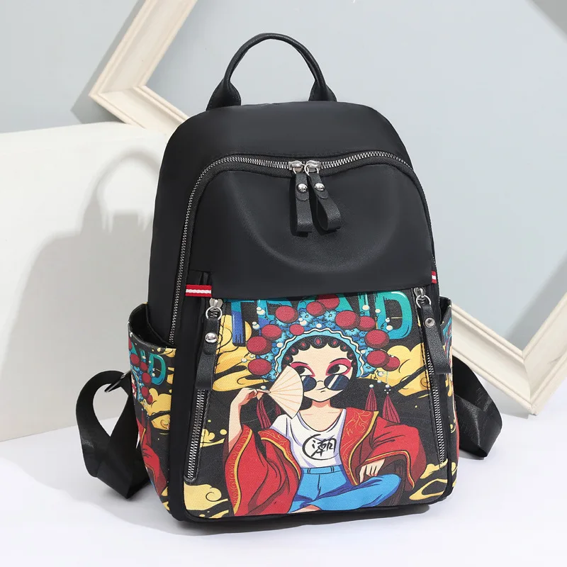 Oxford Cloth New Backpack Bag Tide Female Countries National Wind Large Capacity More Pockets Prevent Water Tourism And Leisure
Oxford Cloth New Backpack Bag Tide Female Countries National Wind Large Capacity More Pockets Prevent Water Tourism And Leisure