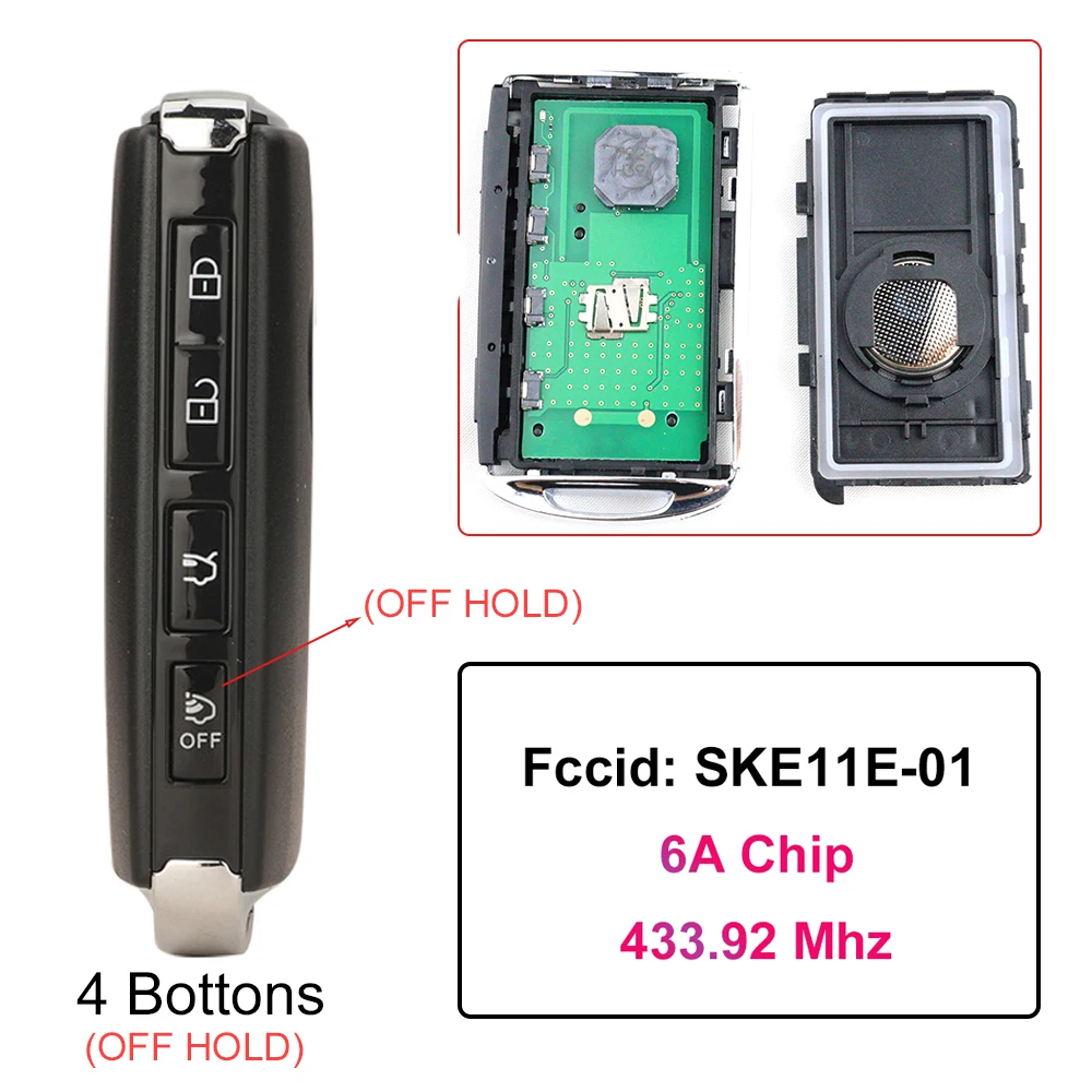 SKE11E-01 + чип 6A + 433,92 МГц автомобильный смарт-брелок для Mazda 3 6 MX-5 MIATA CX-9 CX-3 CX-5 CX-30 Axela CX-4 CX-8 CX9 2019-2023
SKE11E-01 + чип 6A + 433,92 МГц автомобильный смарт-брелок для Mazda 3 6 MX-5 MIATA CX-9 CX-3 CX-5 CX-30 Axela CX-4 CX-8 CX9 2019-2023