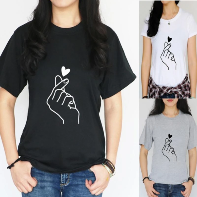 New Arrival Women T Shirt Graphic Love Hand Funny Summer Tops Tee Shirt Femme Hipster T Shirt S- 2022
New Arrival Women T Shirt Graphic Love Hand Funny Summer Tops Tee Shirt Femme Hipster T Shirt S- 2022