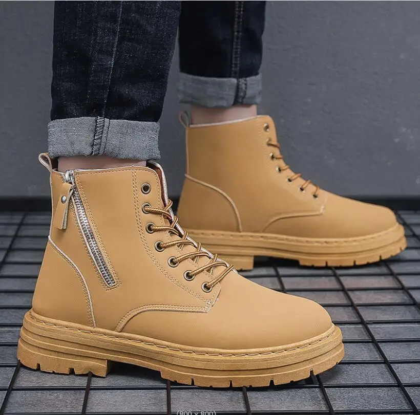 Autumn 2022 Men's casual zippered boots Waterproof and anti-skid climbing shoes Wear resistant labor protection shoes
Autumn 2022 Men's casual zippered boots Waterproof and anti-skid climbing shoes Wear resistant labor protection shoes