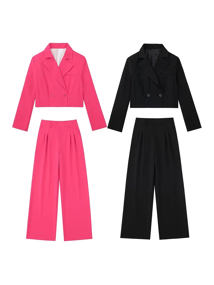 BM&MD&ZA Women 2022 New Fashion two colors Double Breasted Cropped Blazer Coat Vintage Long Sleeve Female Outerwear Chic Femme
BM&MD&ZA Women 2022 New Fashion two colors Double Breasted Cropped Blazer Coat Vintage Long Sleeve Female Outerwear Chic Femme