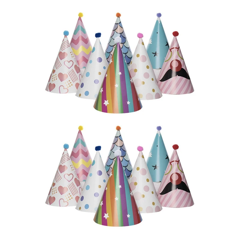 16Pcs Paper Gold Foil Happy Birthday Party Cone Hats For Adults And Kids Party Decoration
16Pcs Paper Gold Foil Happy Birthday Party Cone Hats For Adults And Kids Party Decoration