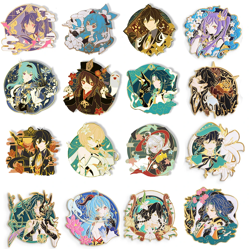 20Pcs Anime Genshin Impact Metal Brooch Pins Yoimiya Kaedehara Keqing Zhongli Figure Enamel Badge Brooches Jewelry Wholesale
20Pcs Anime Genshin Impact Metal Brooch Pins Yoimiya Kaedehara Keqing Zhongli Figure Enamel Badge Brooches Jewelry Wholesale