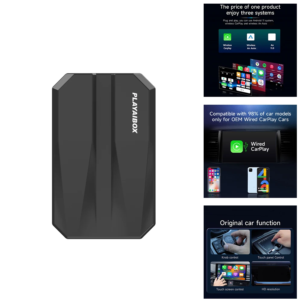 Smart Wireless CarPlay Ai Box AN 11 Wireless CarPlay Android Auto Multimedia Video Player Plug And Play Built In GPS Bluetooth
Smart Wireless CarPlay Ai Box AN 11 Wireless CarPlay Android Auto Multimedia Video Player Plug And Play Built In GPS Bluetooth